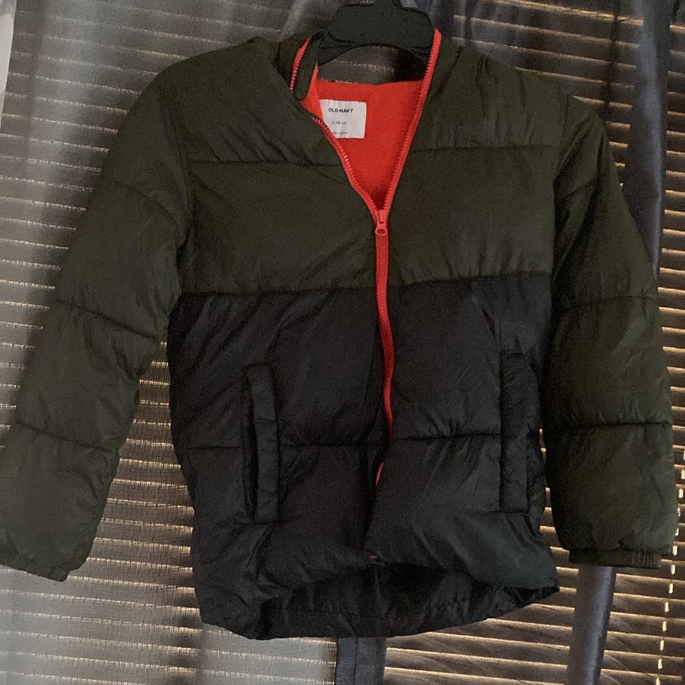 Old Navy Kids Puffy Jacket Size 10-12 Large / Excellent Used Condition